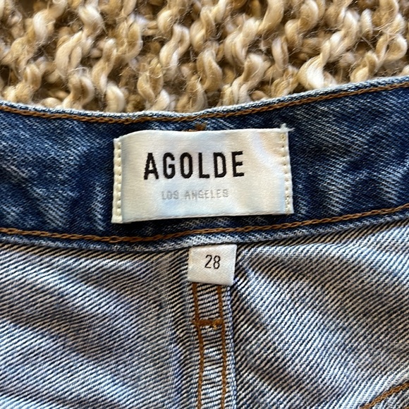Agolde denim shorts size 28 - Picture 2 of 3